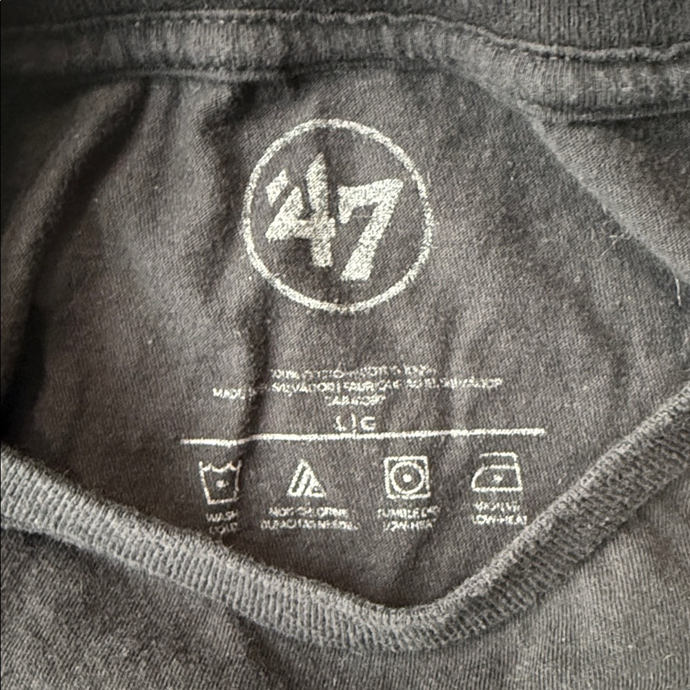 ‘47 Brand Shirt Black Hockey Hall Of Fame 1943 Tee Shirt Short Sleeve Size Large - Picture 2 of 6